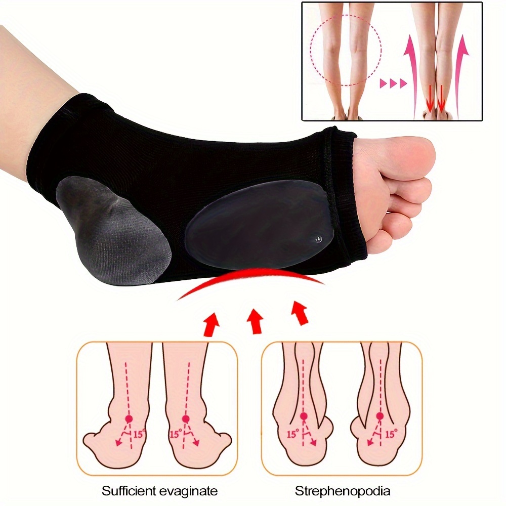 Arch Support Sleeves Gel Pad Inside Flat Foot Support - Temu