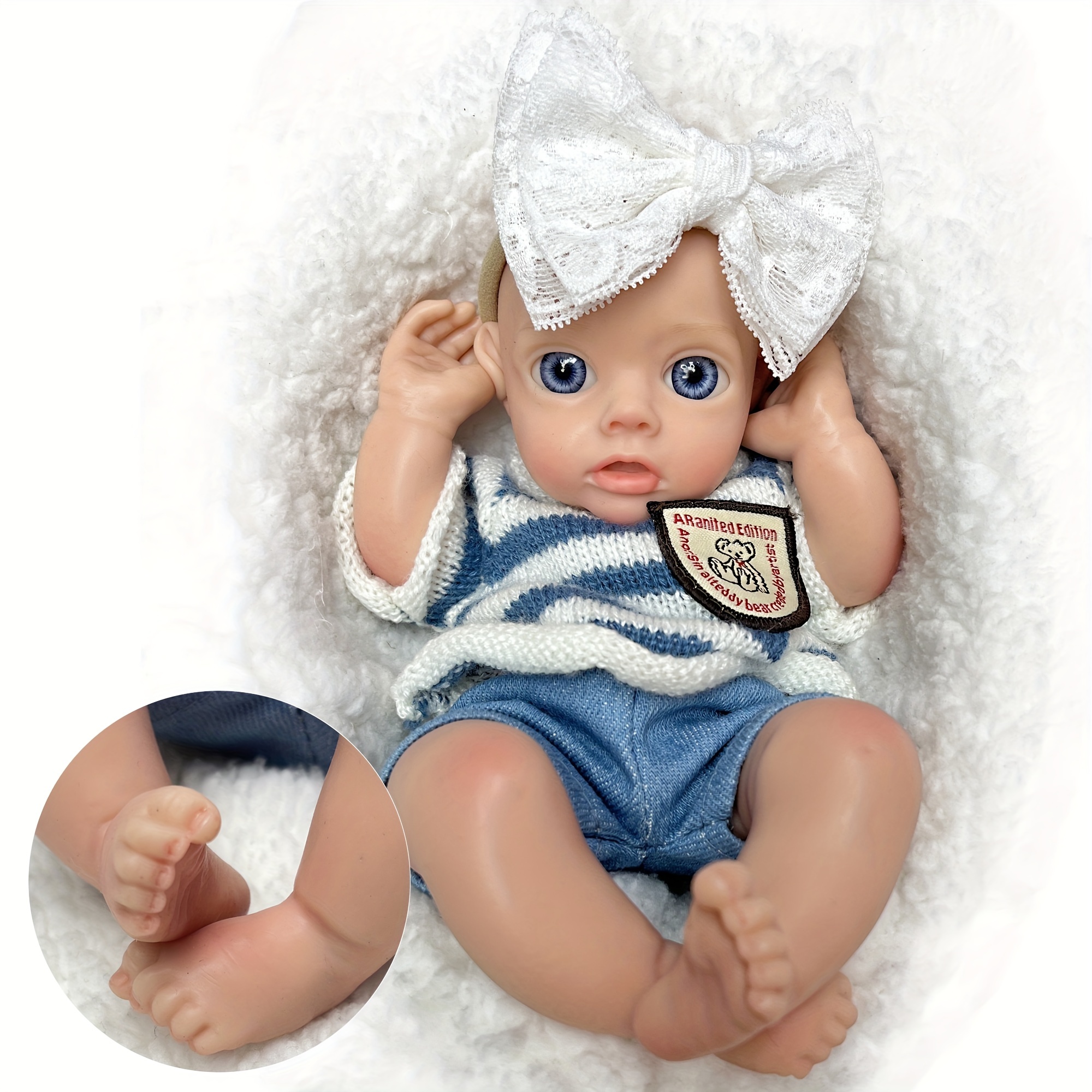 Soft Platinum Solid Silicone Bebe Reborn Boy With Artist Oil Painted Skin  Handmade Lifelike Smile Reborn Baby Boy Can Bath Newborn Baby Toy For  Christmas's Gift - Temu Oman