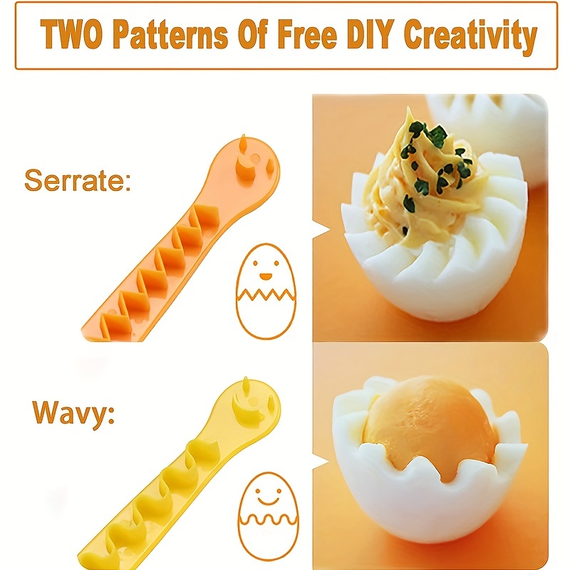  Egg Cutter Set, Multipurpose Fancy Egg Slicer Mold