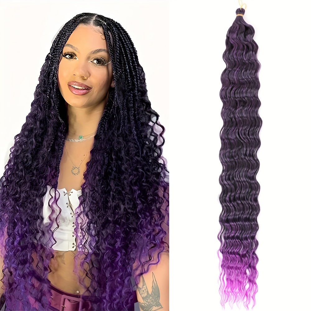 Hot Selling Ocean Wave Crochet Hair 9 Inch Deep Wave Braiding Hair Wavy  Synthetic Deep Wave Crochet Braids Hair - China Hair Products and Hair  Extension price