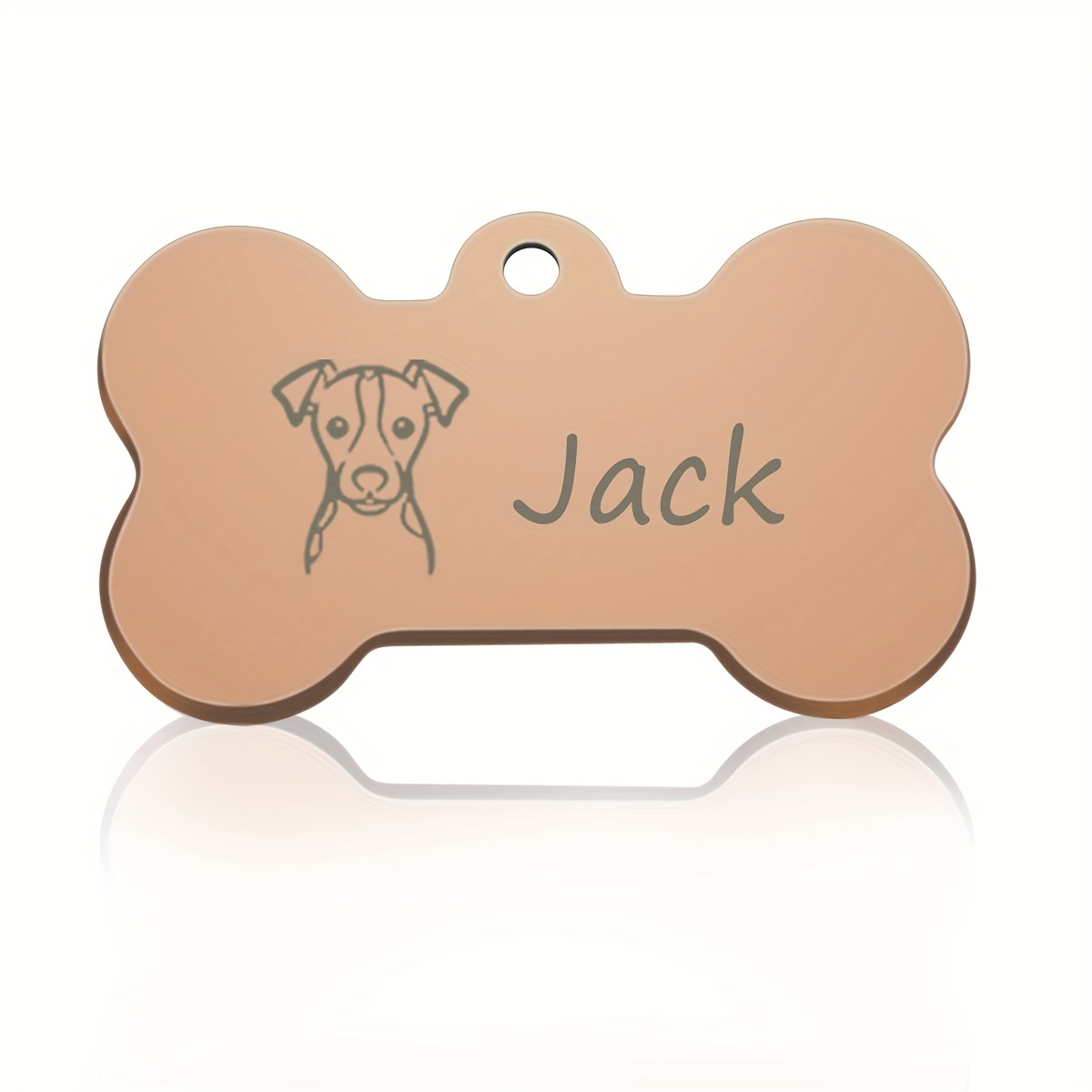 Dog bone shop shaped name tag