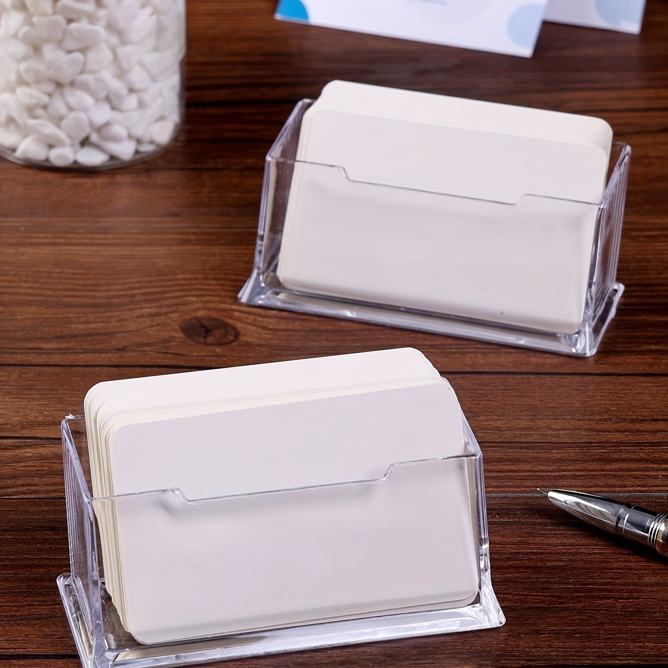 Stylish Acrylic Desktop Card Holder Perfect Creative Storage Temu