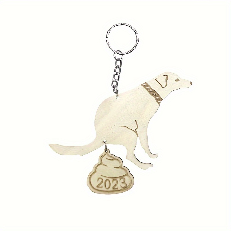 Doggy Doo Fake Poop Poo Gold Novelty Keychain