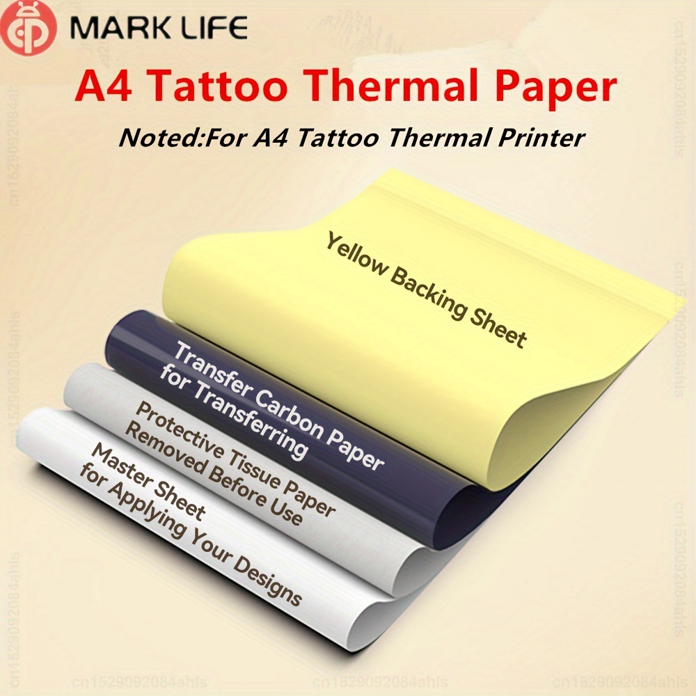Marklife S8 Professional Tattoo Artists Use Tattoo Paper With Tattoo Stencil  Thermal Printer