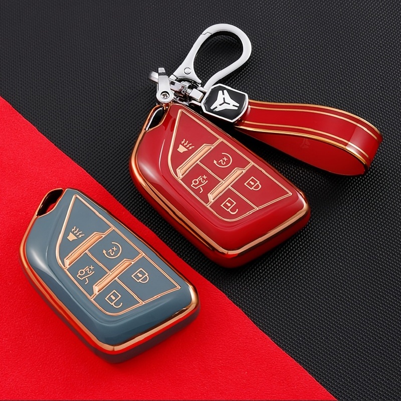 Key Fob Cover Case for 2015-2019 Cadillac Escalade Cts XT4 5 6 