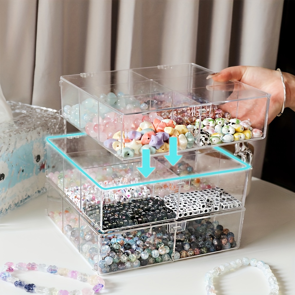 Handmade Beaded Storage Box Loose Beads Diy Material Sorting