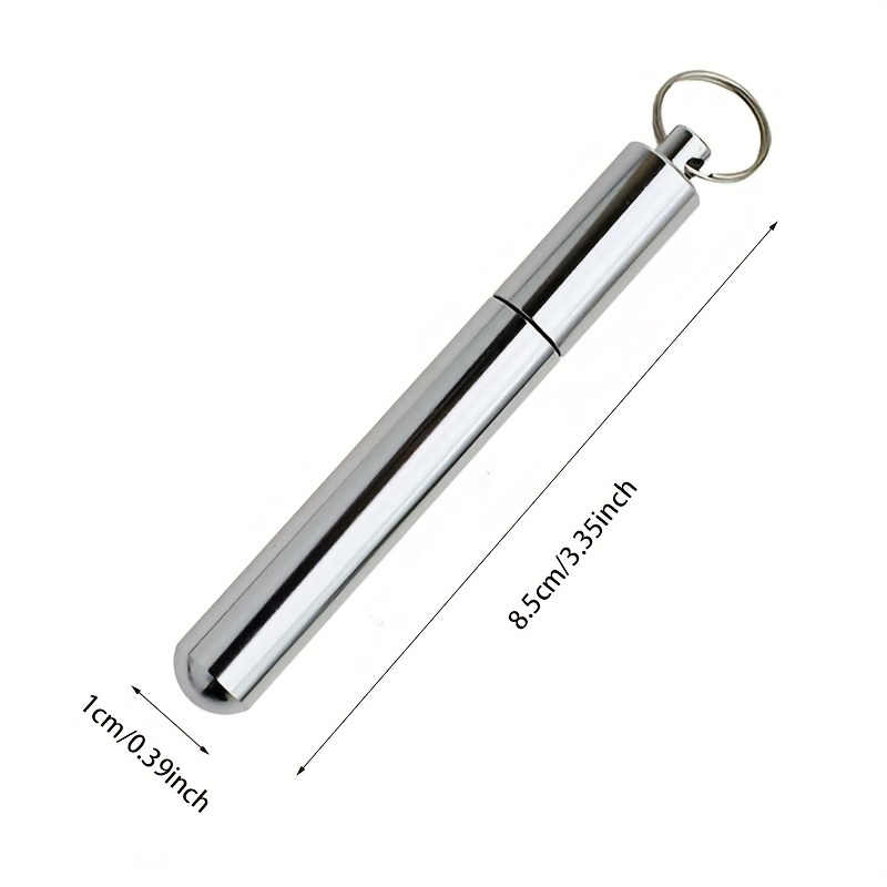 pocket toothpick holder metal pill case