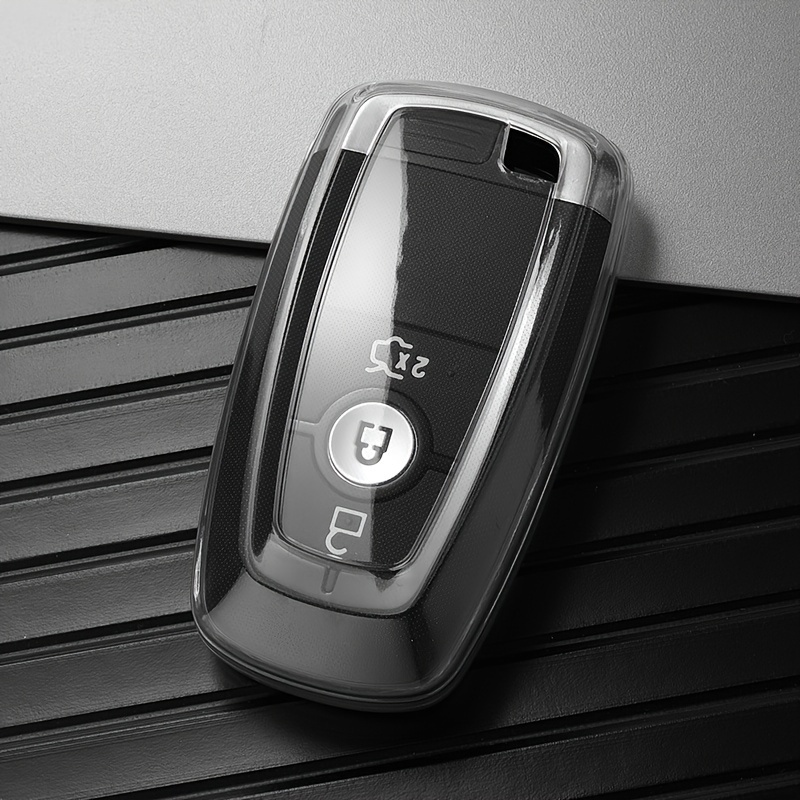 Tpu Car Remote Key Case Cover Shell Fob Ford Edge Fusion - Temu