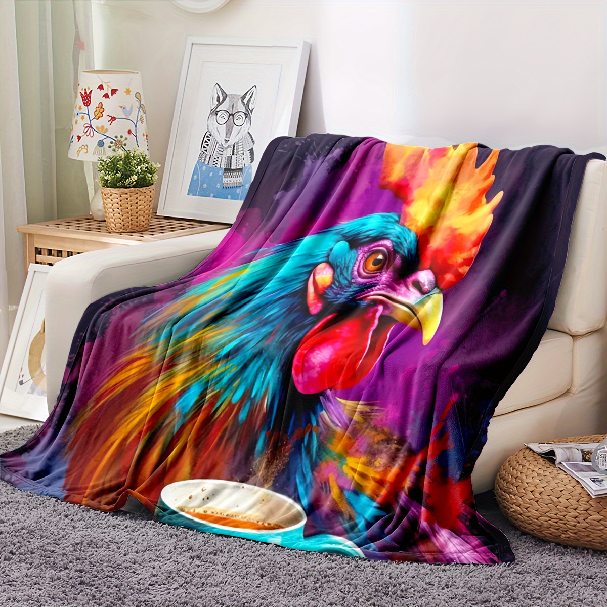 Rooster blanket discount