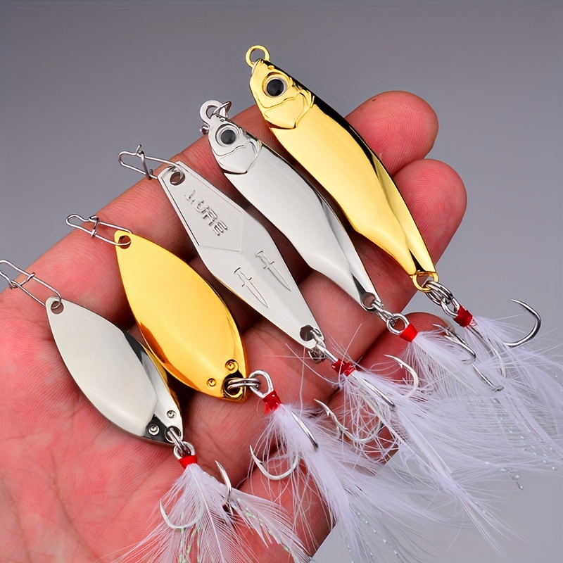 3PCS Metal Mini VIB Spoon Wobbler Fishing Lure 5g 7g 10g 18g