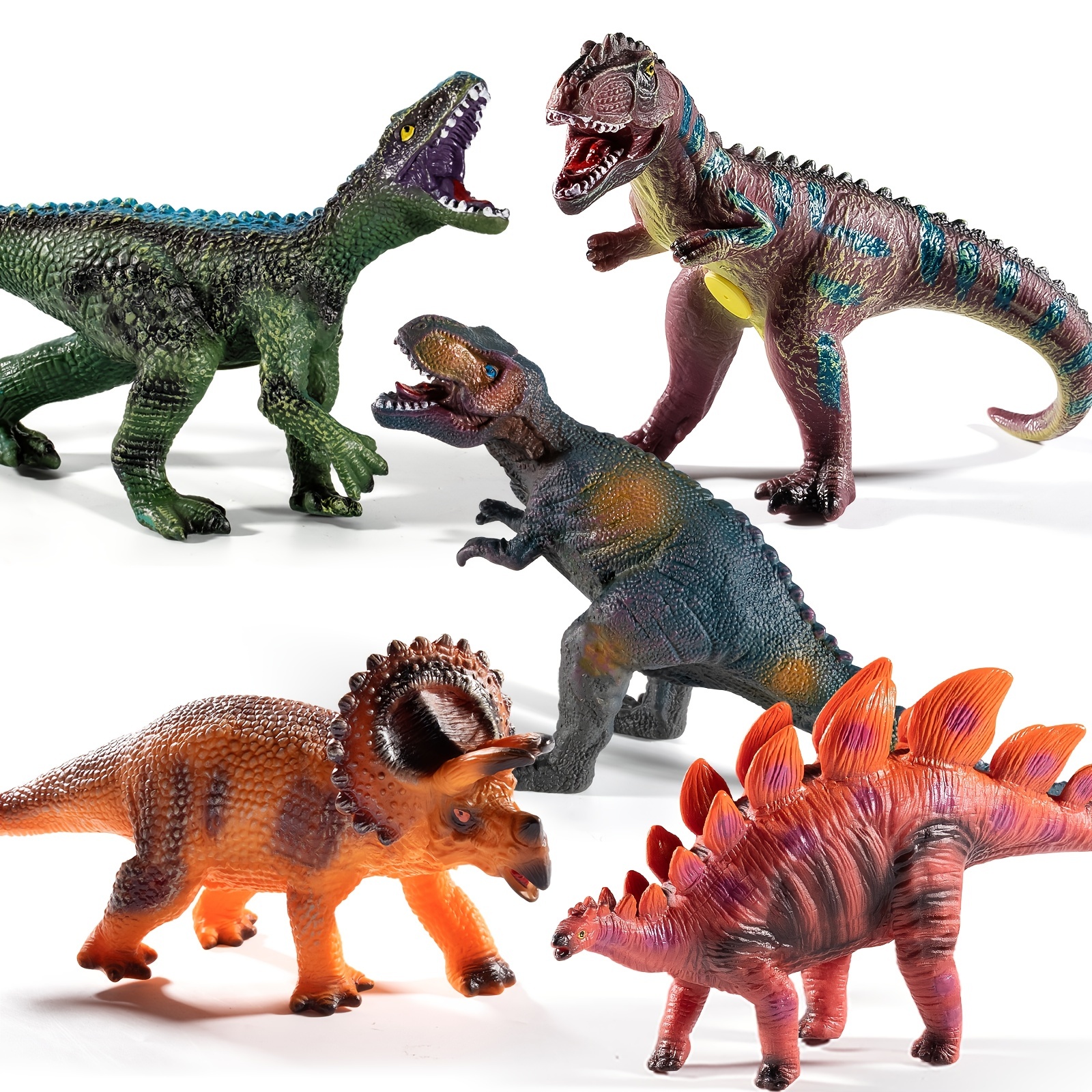 TEMI 7 Piece Jumbo Dinosaur Toys para niños de 3 a Paraguay