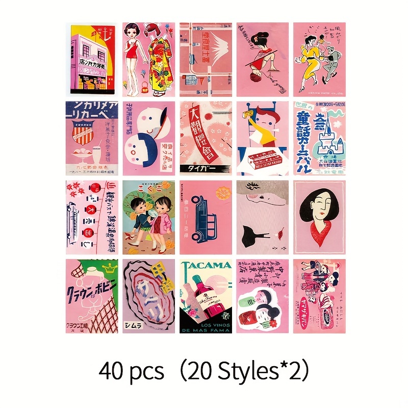 étiquettes autocollant japon stickers scrapbooking / 40pcs - ArtKen6L