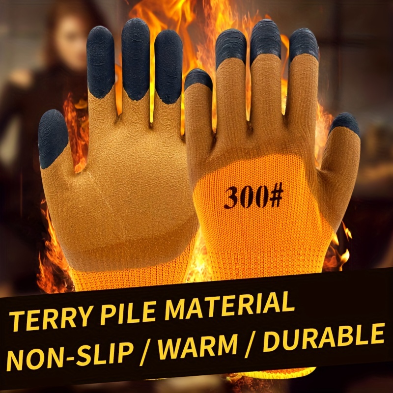 Gants d'hiver avec revêtement Latex «Terry»