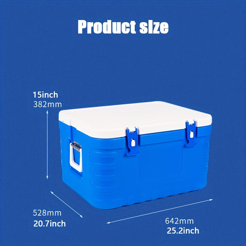 43l Folding Cooler Box With Wheels Portable Insulated Large