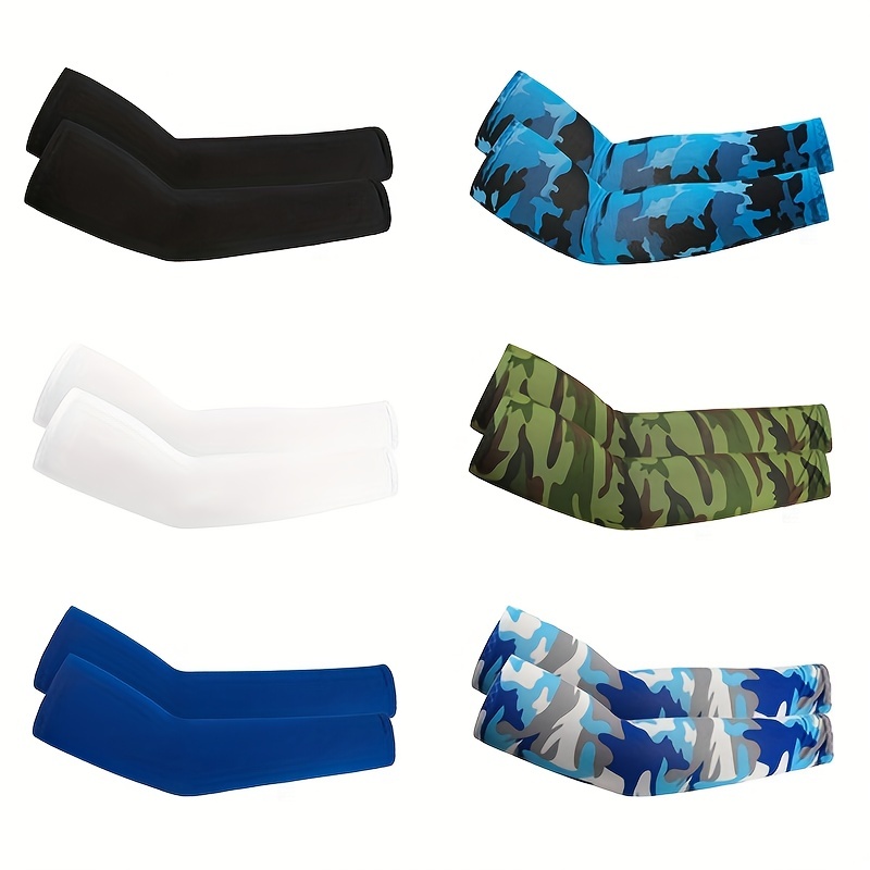 Outdoor Ice Silk Sunscreen Arm Sleeves for Riding Fishing