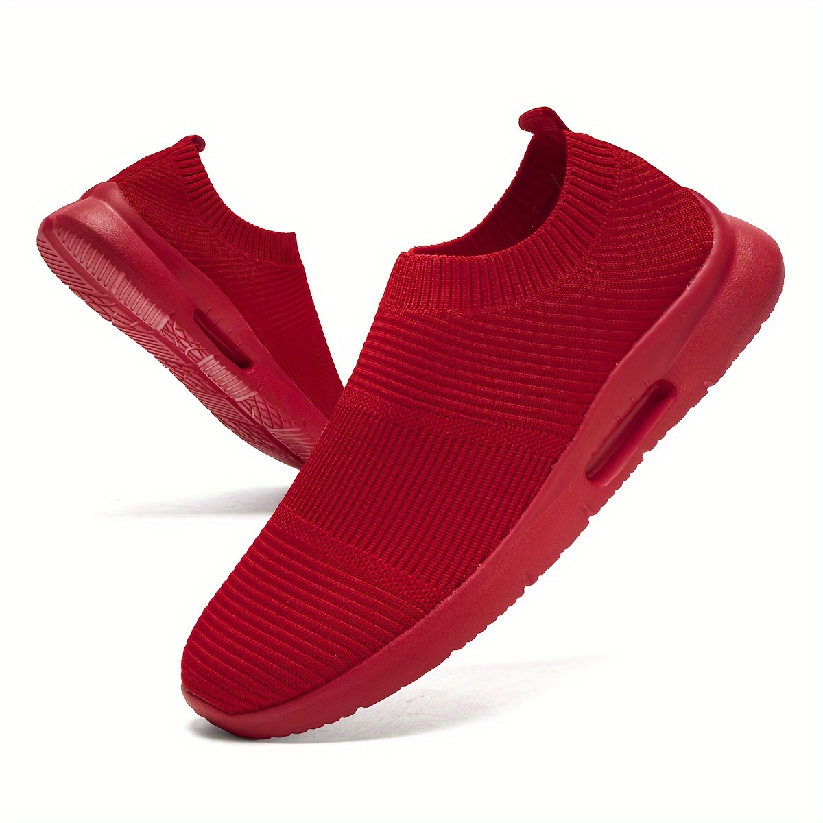 Zapatillas rojas mujer con plataforma moldeada y ligera - Tiamo