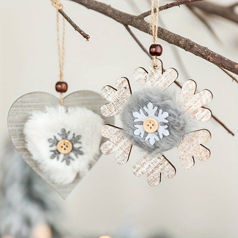 Decoration Pendant Snowflake Accessories Mini Christmas Tree - Temu