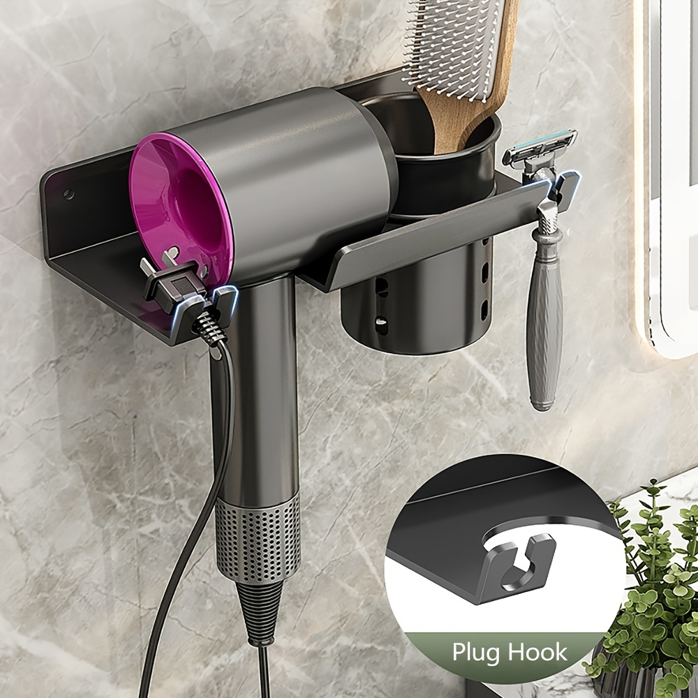Hair Dryer Holder Wall Mounted Blow Dryer Holder Stainless - Temu