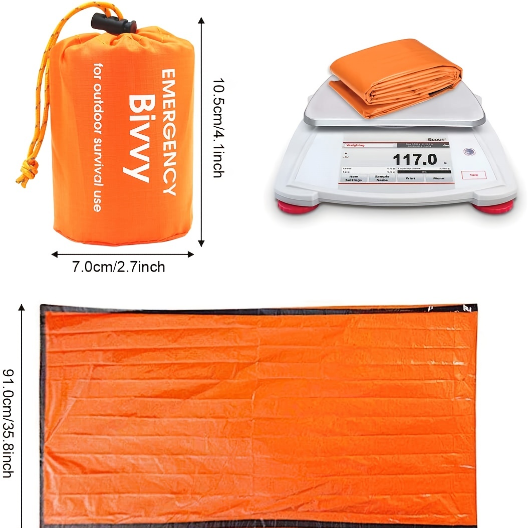 Mezonn Emergency Sleeping Bag Survival Bivy Sack Use as Emergency 