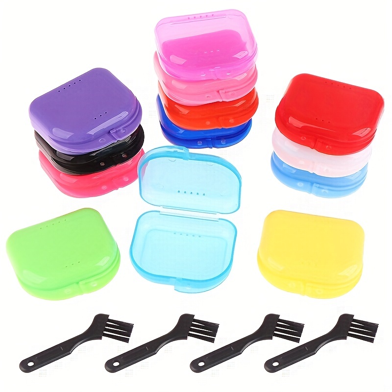 Orthodontic Boxes Mouth Guard Case Fake Teeth Cover Retainer Case