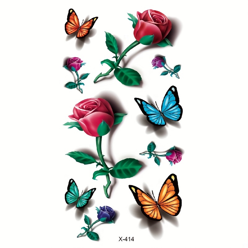 Butterfly Maple Leaf Waterproof Sticker for Daily Decoration