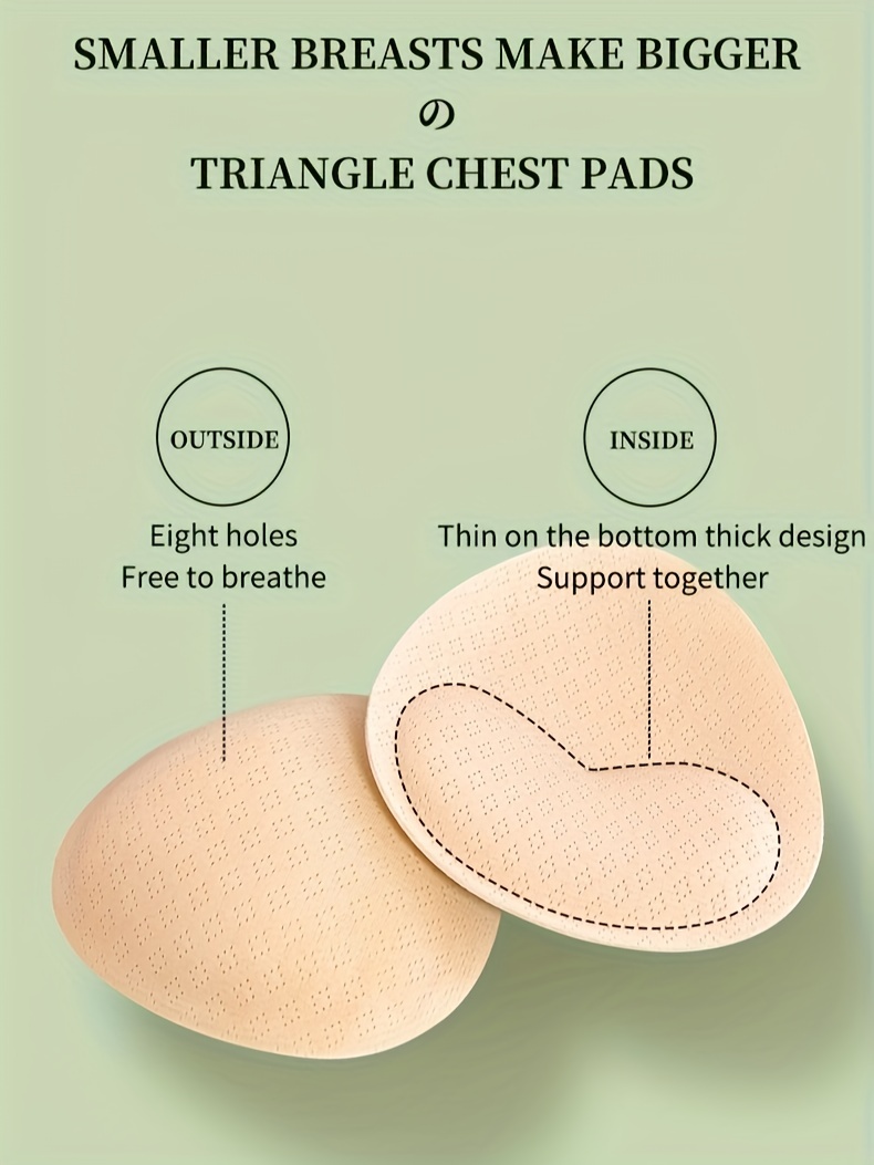 Sponge Bra Insert Pads Invisible Anti convex Chest Enhancer - Temu Canada