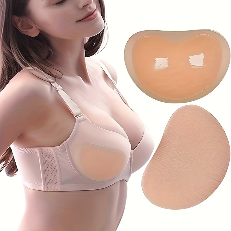 2pcs/pack Self-adhesive Silicone Triangle Shape Bra Pad, Invisible And  Seamless