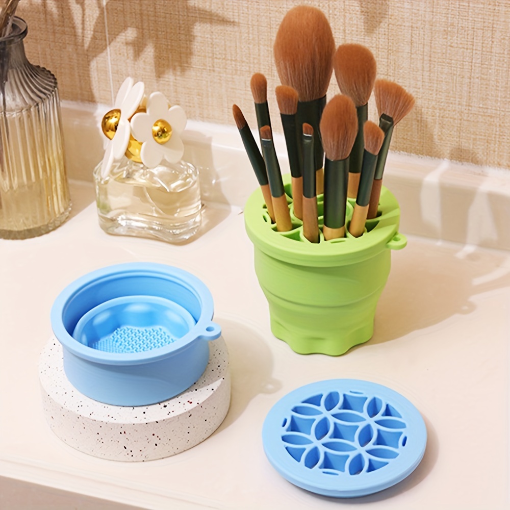 Makeup Brush Cleaning Bowl, Portable Makeup Cleaning Brush