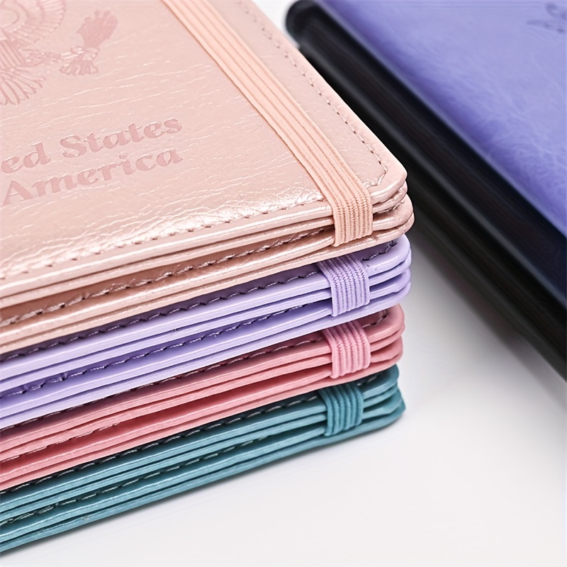 Travel Passport Holder US Passport Protector PU Leather Document Holder