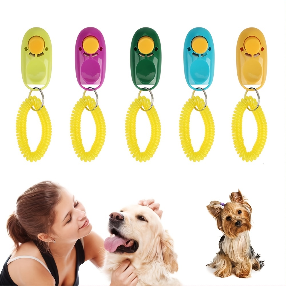 Buy 1 PC Dog Clicker & Pet Training Clicker with Wrist Strap