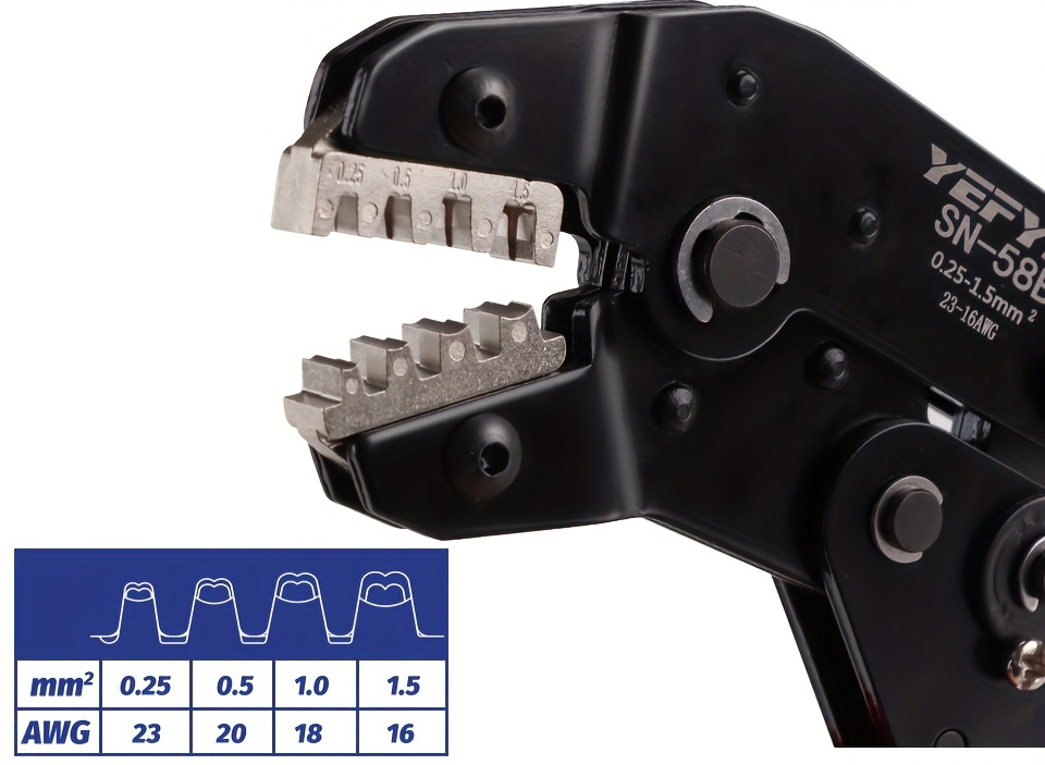 Spade Terminal Crimping Tool Kit Ratcheting Wire Crimper Temu