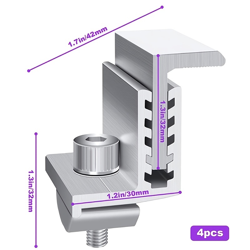 buy Z Clamp Solar Mount End Clamp Kit 