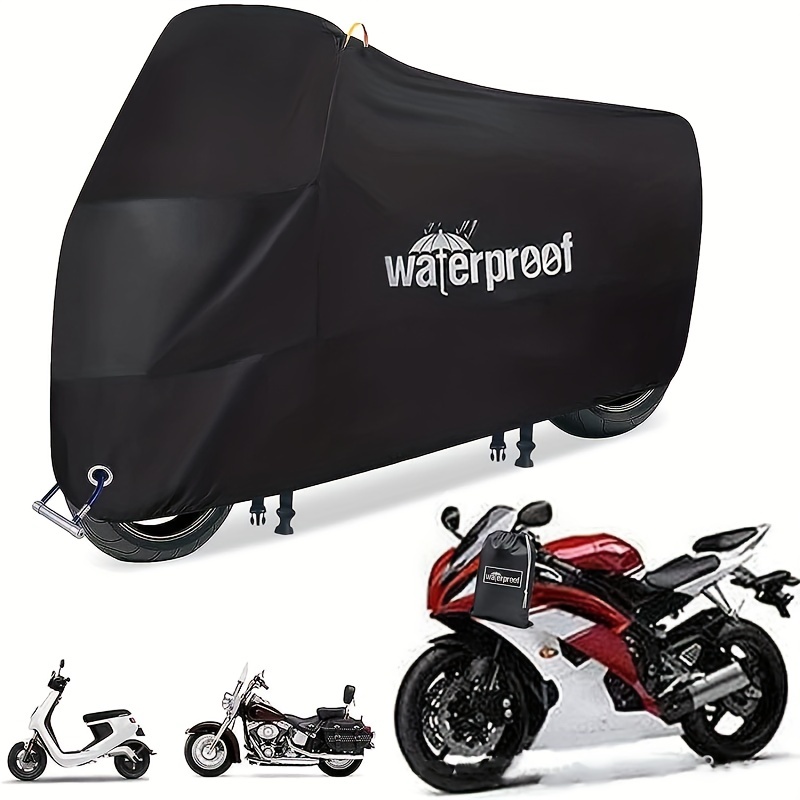 Motorcycle Covers Heavy Duty 210d Waterproof Uv Protective - Temu