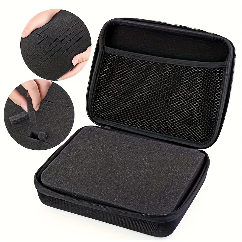 

1pc Eva Portable Diy Storage Bag, Digital Portable Sponge Bag With Hard Shell