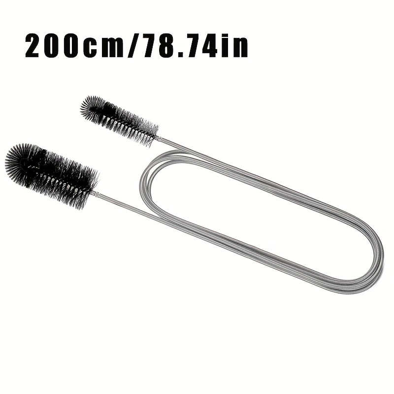 Flexible Drain Cleaning Brush (72 Long) for Drains, Bottles, Bathroom  Sink, Bathtub, Shower, and Kitchen Sink, Heavy-Duty Double Ended Nylon with