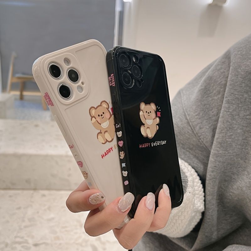 The New Side Bear Cartoon Comes Complete With A Drop Proof Phone Case For  Iphone 14promax - Cell Phones & Accessories - Temu