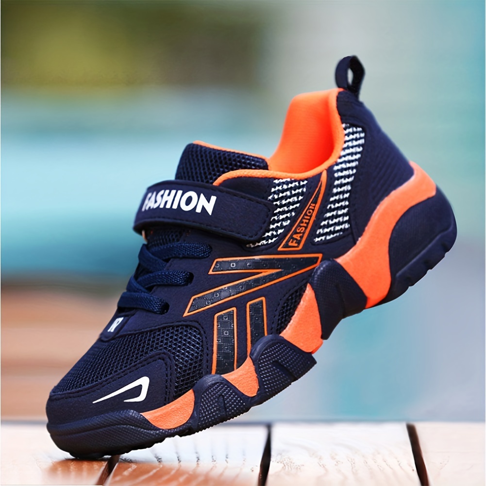 Spring Fashion Orange Casual Sneakers Men Sports Shoes Outdoor