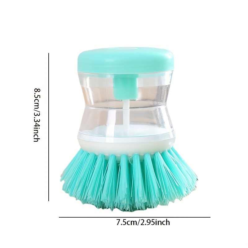 1 pc pan brush Liquid pressed kitchen brush Household decontamination scrubber  pan cleaning brush steel ball