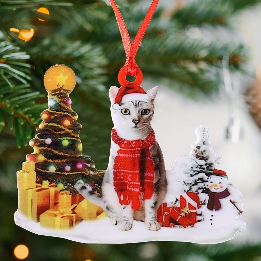 Hanging christmas 2024 tree cat