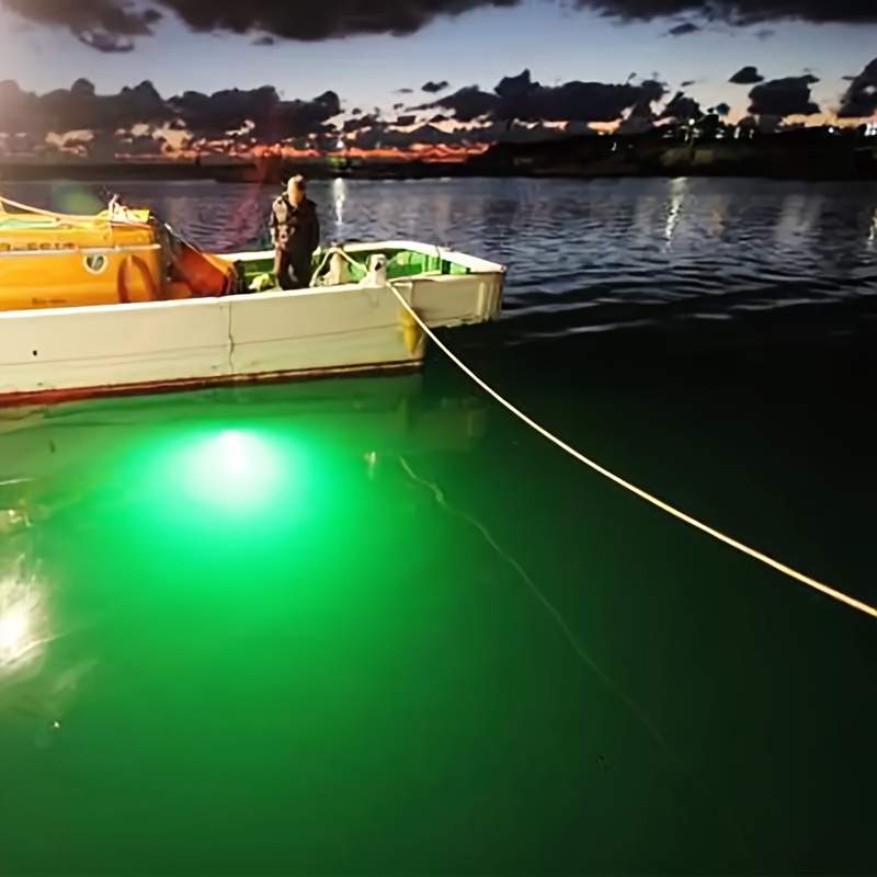 Green Fishing Light Underwater Fish Finder Lamp Dock Night - Temu