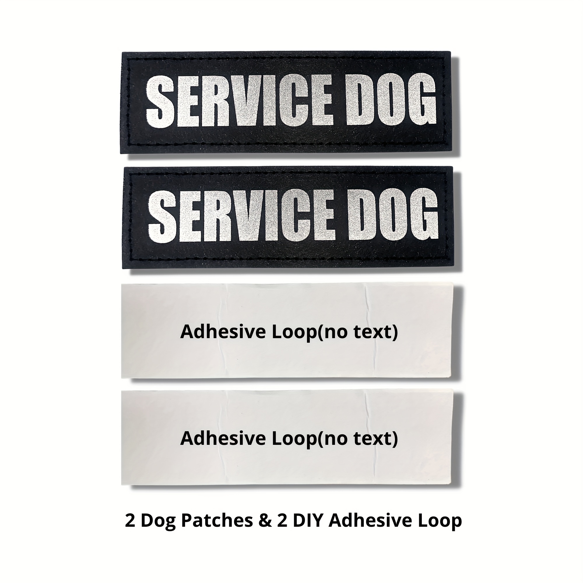 Noyal Dog Vest Patches 2 Free Removable Dog Tags for Dog Harness, Collar &  Leash