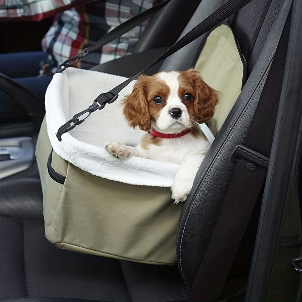 Geometric Pattern Pet Car Seat Basket Washable Dog Booster Pet Car Seat  Washable Travel Dog Cushion - Temu