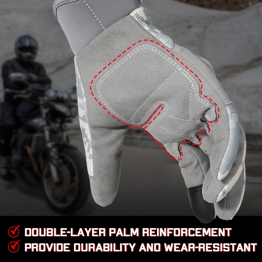 Men's Touchscreen Motorcycle Gloves With Hard Knuckle And Palm Pads For  Motorcycle Cycling, Tactical Training, Airsoft, Paintball, Shooting,  Hunting