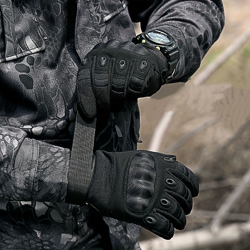 Outdoor Tactical Gloves Men's Full Finger Thornproof - Temu
