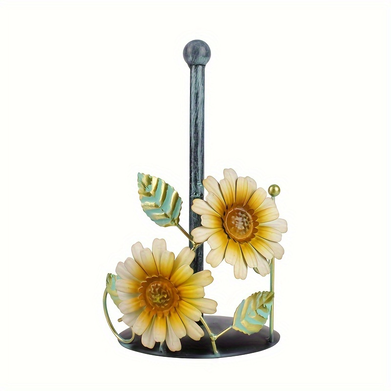 Iron Sunflower Paper Towel Holder kitchen Decoration - Temu