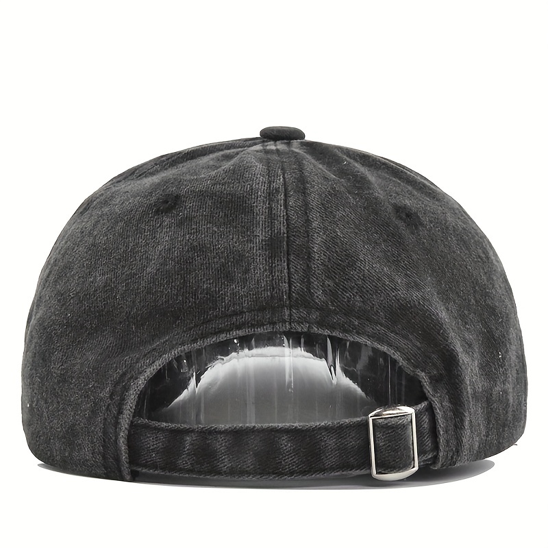 3D Embroidery Baseball Cap Denim Embroidered Sun Visor Curved Brim Hat