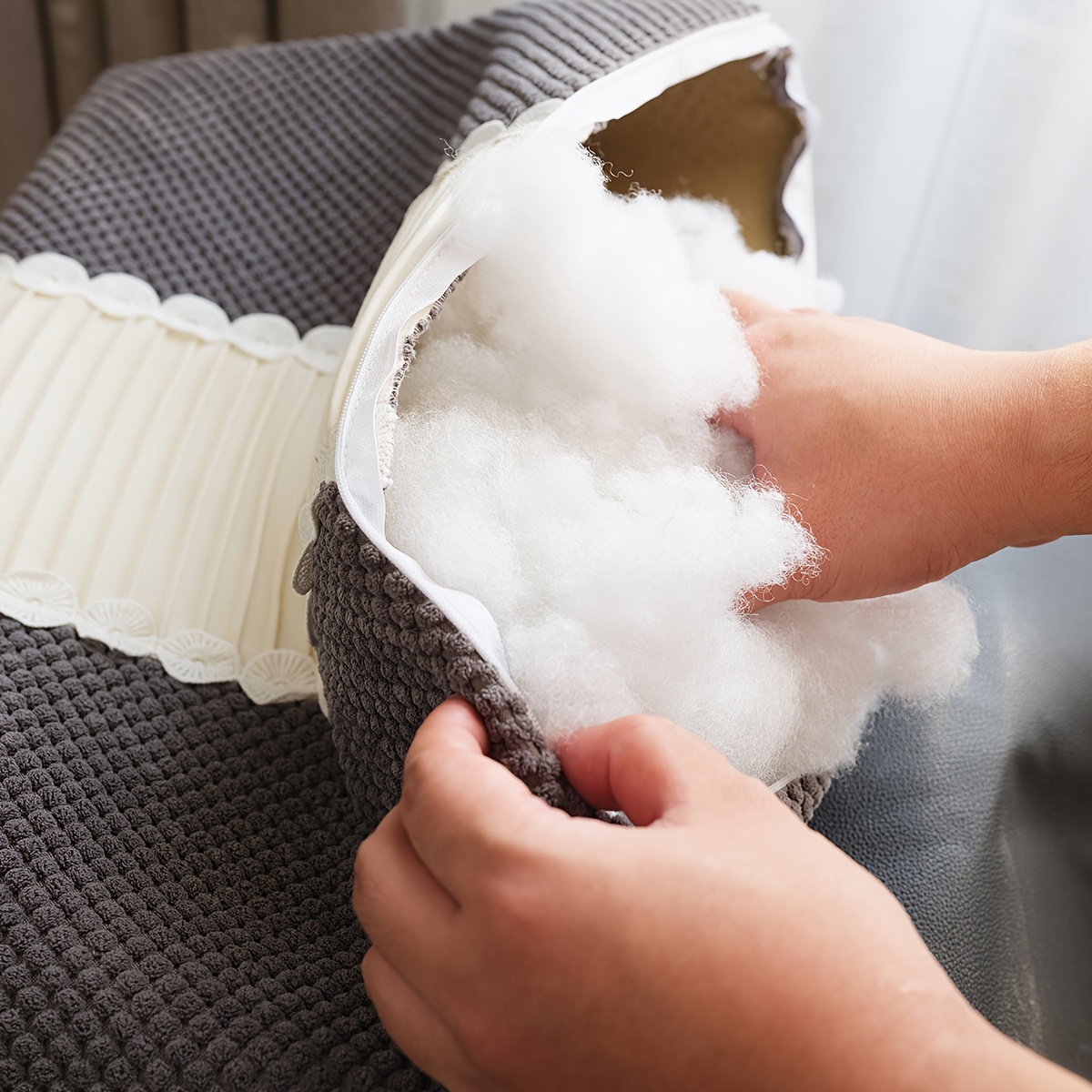 Diy Filling Cotton Soft Polyester Fiber Filling 3d Pillow - Temu