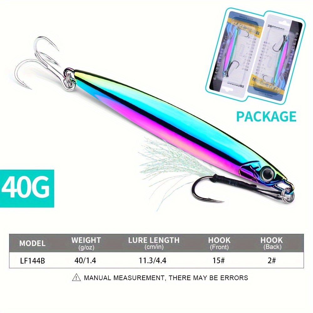 Proberos Electroplated Spoon Metal Jig Fishing Lure Hard - Temu