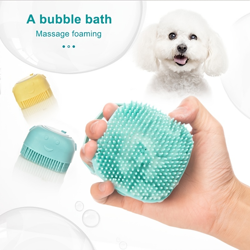 Silicone Pet Dog Cleaning Brush  Brush Dog Puppy Massage Shower - Pet Bath  Brush - Aliexpress