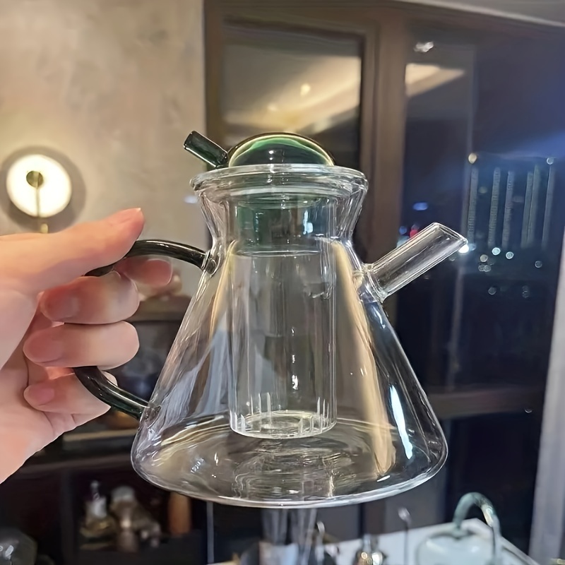 Vintage Pyrex Glass Coffee Carafe, Clear Tea Kettle, Antique Tea